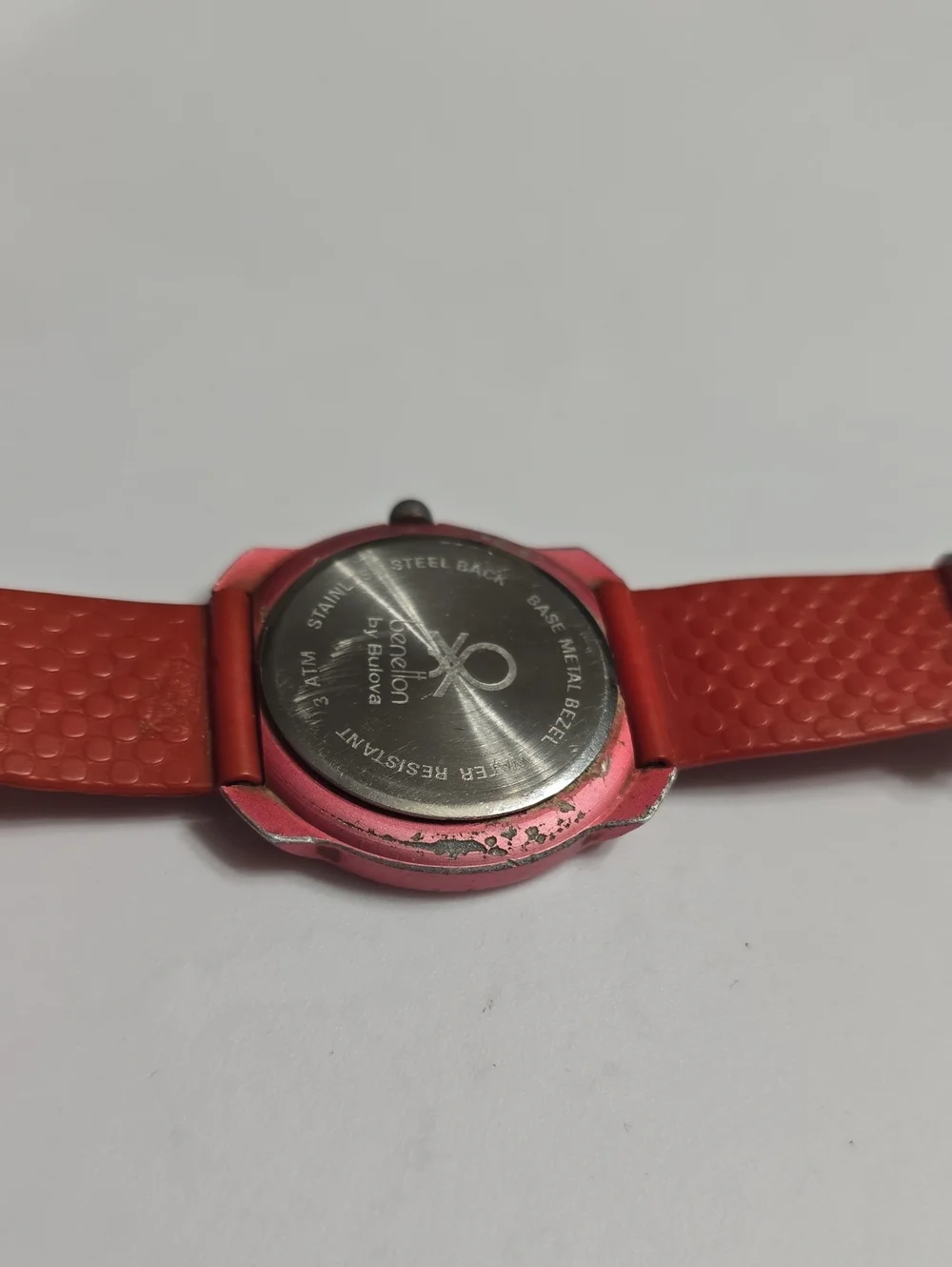Vintage 90s Benetton Watch By Bulova International Flag Design
